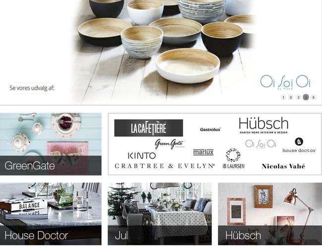 Webshop med interiør eller anden branche