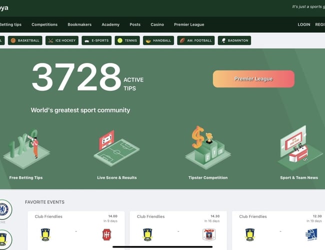 SEO stærk betting/tipster platform med +15.000 brugere