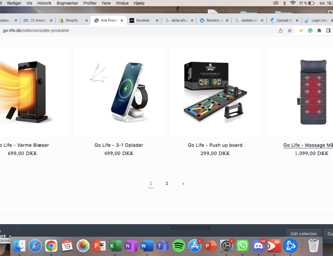 Køreklar dropshipping webshop sælges