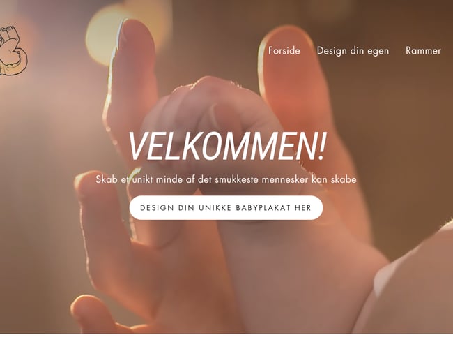 Babyposter.dk - Skræddersyede babyplakater med dansk dropshipping leverandør 