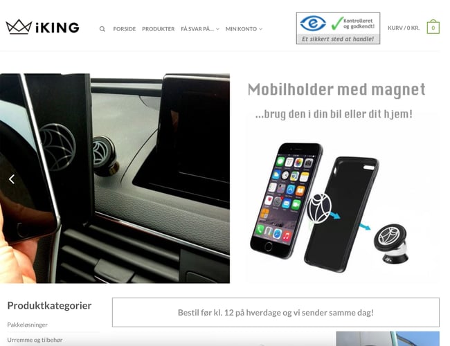 Telefontilbehør - iKing.dk - Omsætning 2022: 145.000 kr.