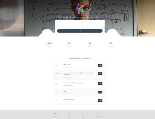 Iværksætterplatform - Forbinder iværksættere fra samtlige kriterier i ét netværk