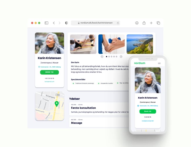 [SaaS virksomhed] Tid er penge - Behandlere sparer begge dele med Nordiums booking- og administrationssoftware.