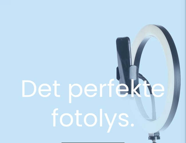 selfietime.dk/ring-light.dk Sælges Danmarks førende webshop af ring lights+mere