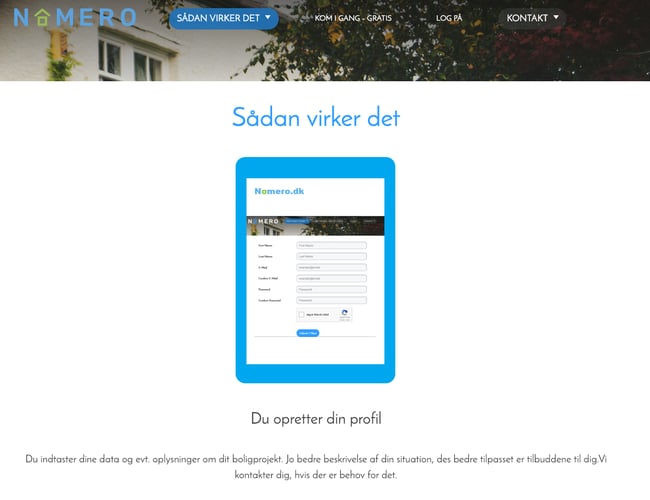 Nomero.dk - Online Boligfinansierings platform