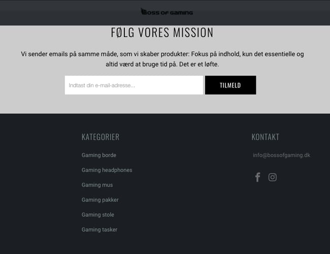 Køreklar dropshipping side med dag til dag levering. Dansk leverandør. 