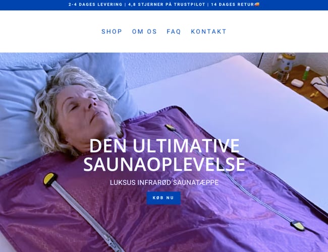 Dropshipping webshop inden for fitness, massage og velvære med 2-4 dages levering! Høj omsætning på kort tid!