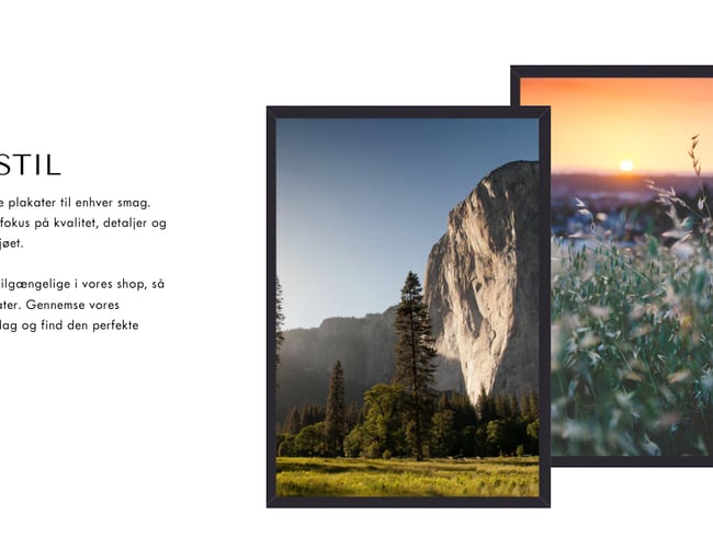 Dropshipping shop med salg af plakater - Avance på hele +50%