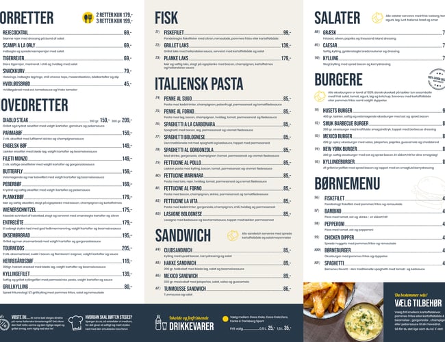 Køreklar webshop og visuel identitet til restaurant/pizzaria