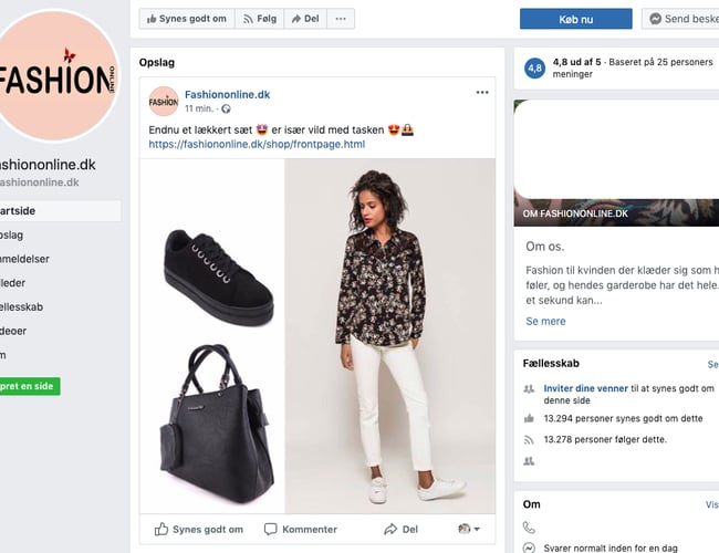 Fashiononline.dk - Webshop med kvalitetstøj til den modebevidste kvinde - Omsætning for 2018= 368.086,00kr. 
