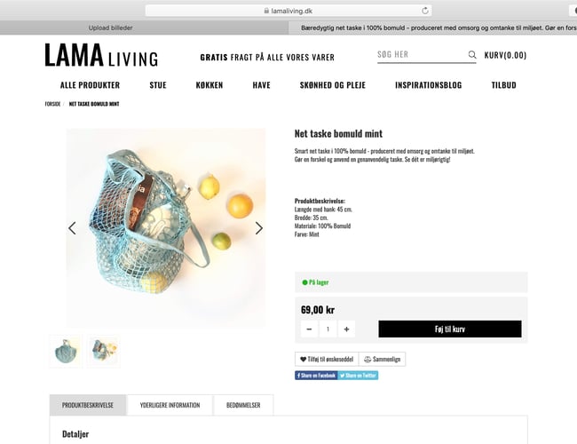 Webshoppen lamaliving sælges - Interiør til hjemmet