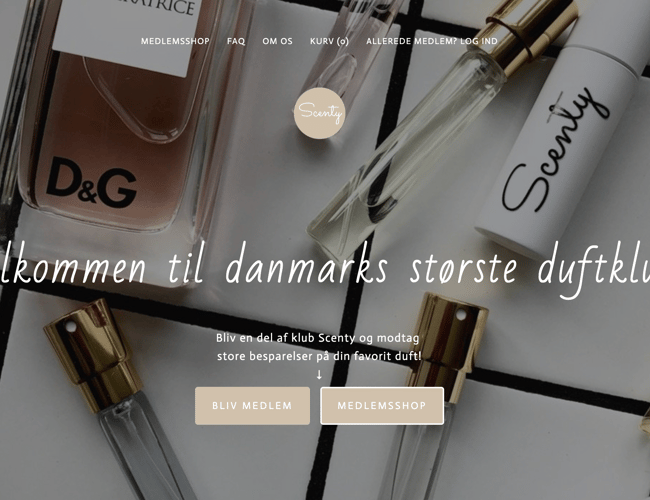 Parfume på abonnement med aktive 2000+ medlemmer