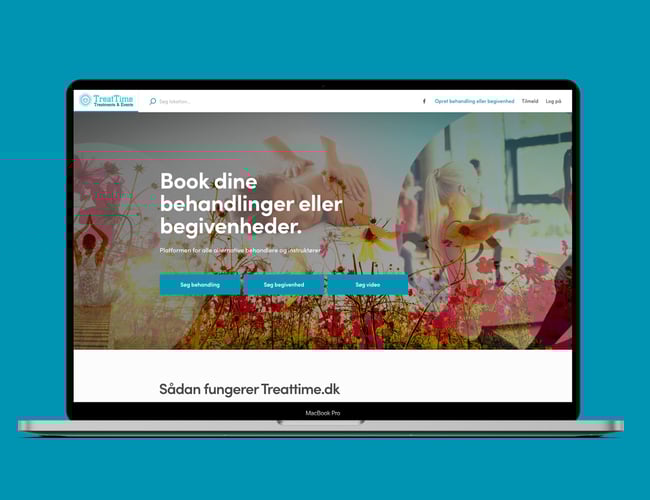 En platform til behandlere og instruktører som indeholder bookingsystem, peronlig profil, betalingsløsning osv
