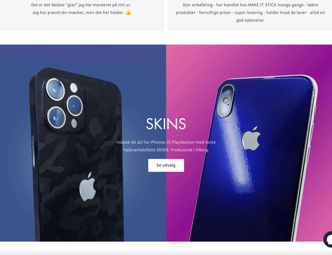 10 år gammel webshop med egen produktion