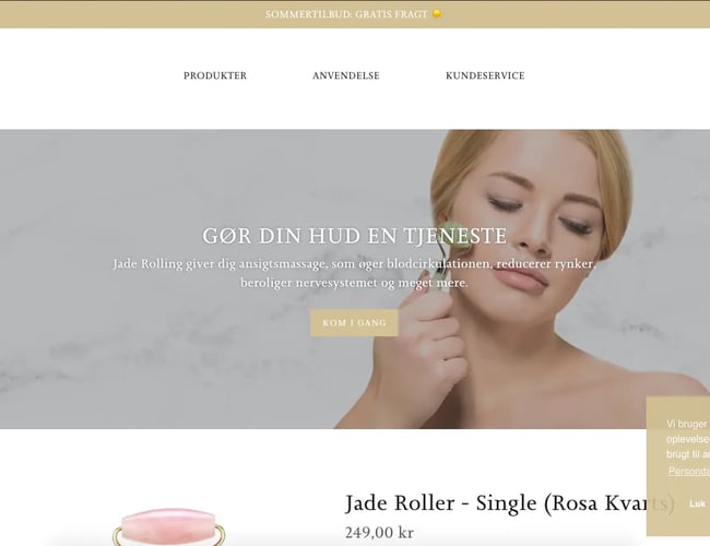 Webshop med omsætning på 650.000+ kr. samt lager og brand.