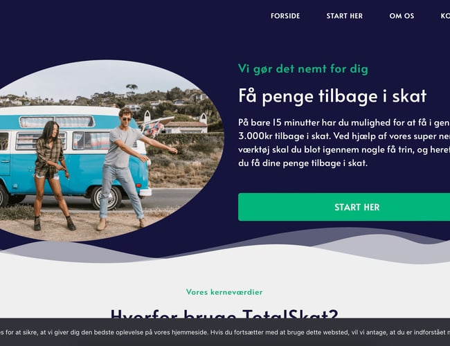 Køreklar platform til besparelse i skat