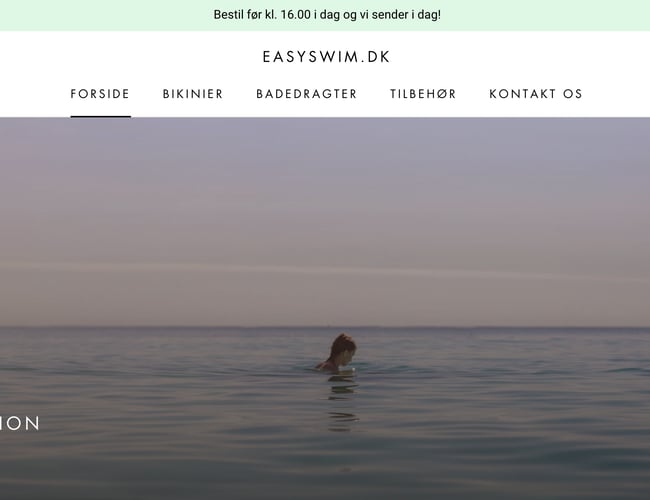 EasySwim.dk | 100% Køreklar dropshipping webshop med Badetøj med mere