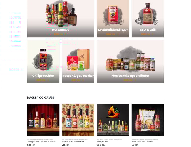 Etableret webshop med hot sauces og mexi-vare 🌶️