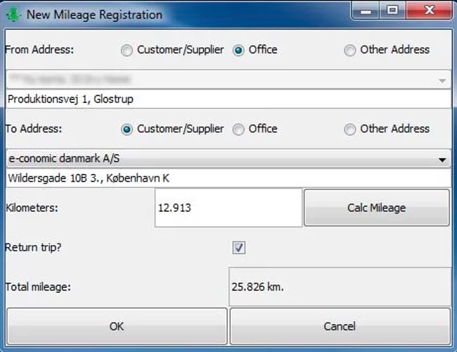 Squidworker - brugerflade til registrering af tid og kørsel.