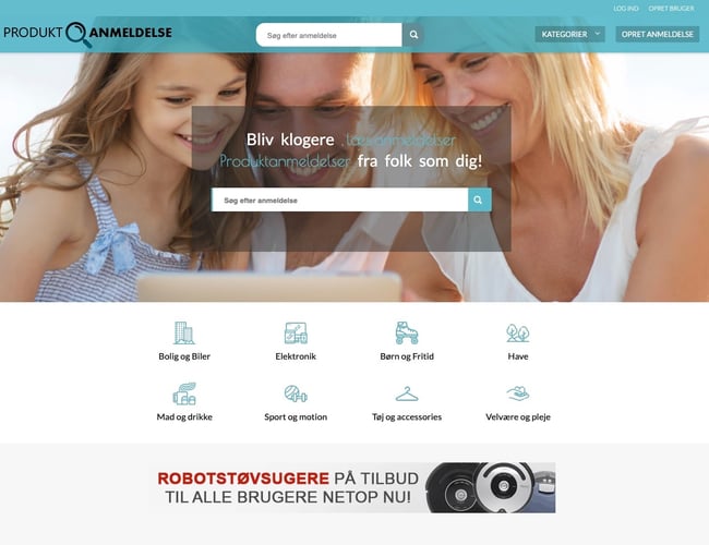 produktanmeldelse.dk - Attraktivt site med brugeranmeldelser!