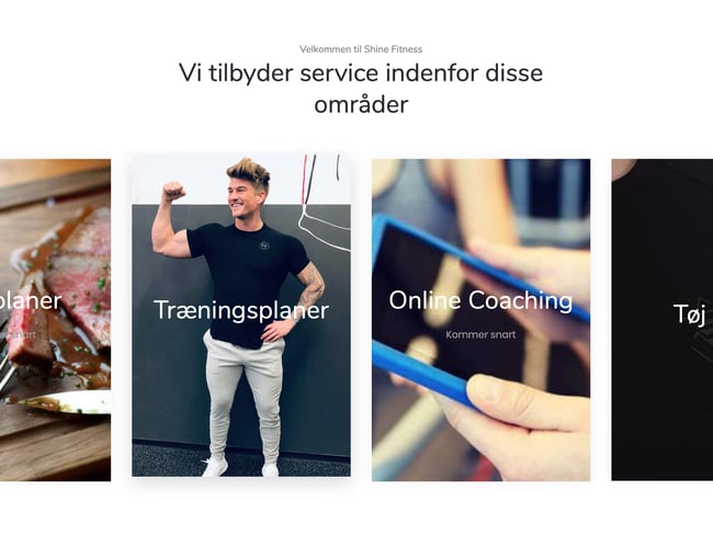 Fitness webshop med tøj mærke og træningsprogrammer - Varelager på 35.000 kr. 