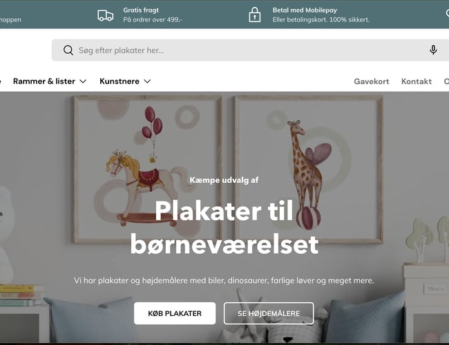 Lilleplakat.dk – Danmarks bedste sortiment af højdemålere og plakater til børn