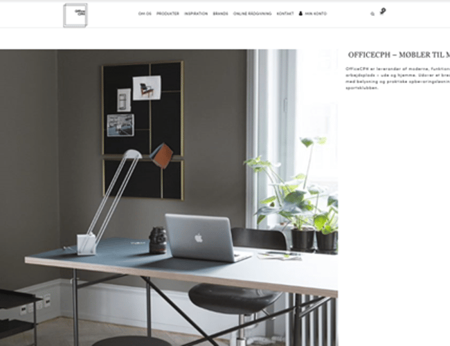 Solid lille webshop med kontormøbler
