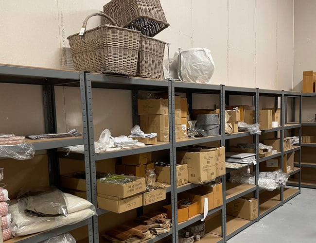 Salg af varelager med boligtilbehør