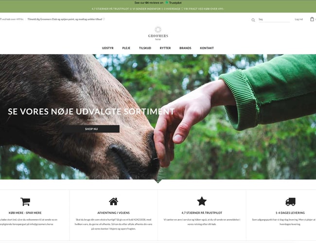 Kørende webshop til heste folk - 5.000 i overskud per måned.