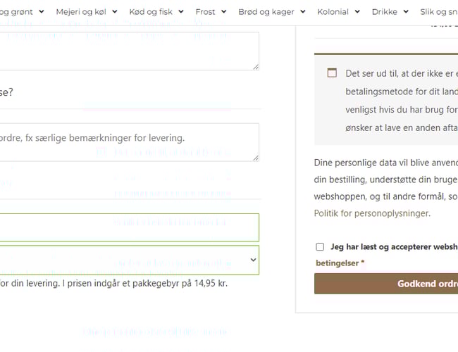 Dagligvare Webshop - salg af  Asiatisk, arabisk, indisk, tyrkisk, pakistansk - Omsætning: 80.000 kr.