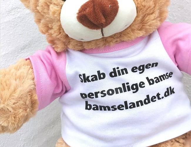 Webshop med salg af Bamser og tilbehør - Omsætning 2020: 75.000 kr.