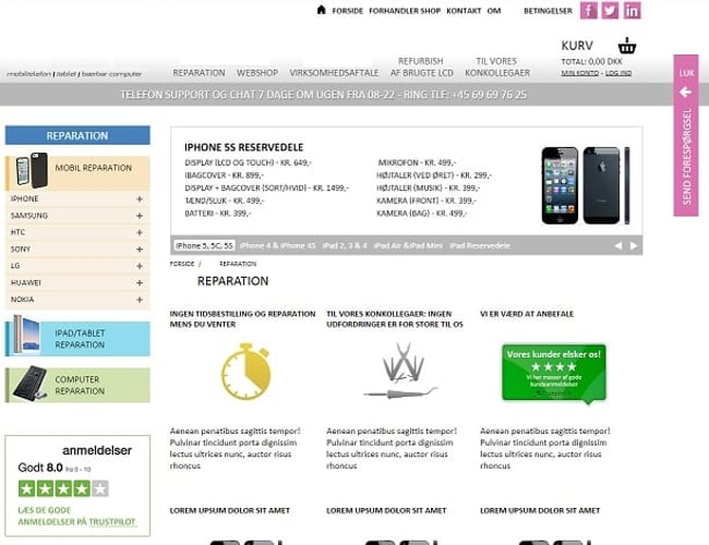 Komplet IT/Mobil service site & shop inkl. varerlager, maskiner mm. Delvist selvforsynende.