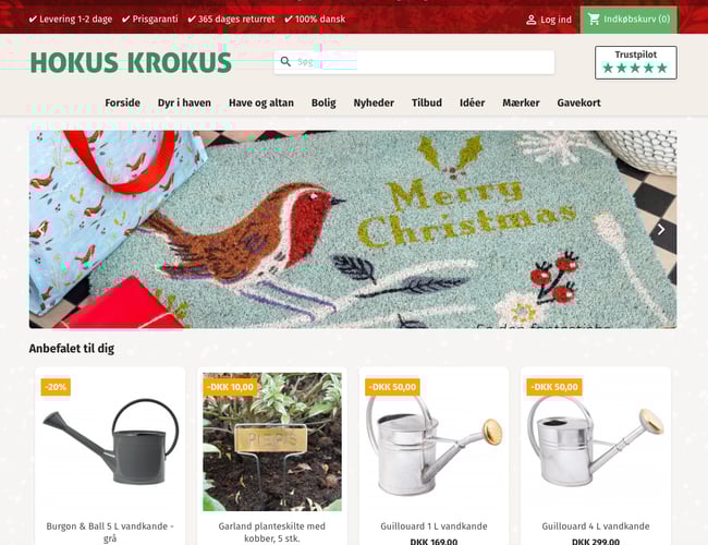 Etableret webshop med have- og boligartikler