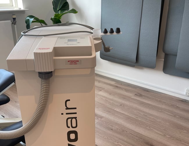 Klinik med cryoterapi og infrarød sauna sælges