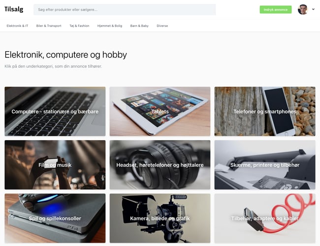 Tilsalg.dk - Secondhand markedsplads med værdifuldt domænenavn til salg