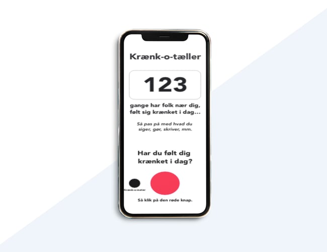 Danmarks billigste og sjoveste app - Krænk-o-meter app.