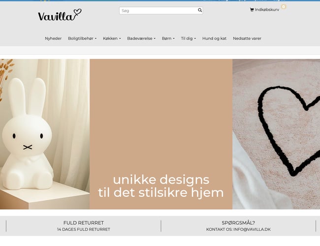 Webshop med bolig interiør til salg - knap 6000 følgere på Instagram