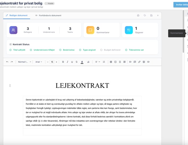 Agreeo.io – Komplet platform til digitale kontrakter, samarbejde og e-signering
