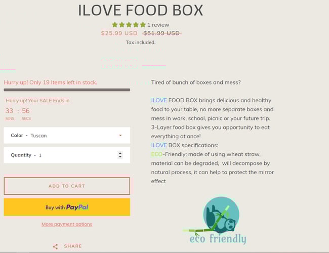 iLoveFoodBox.com - Webshop klar til at tjene penge med salg af miljøvenlige madkasser