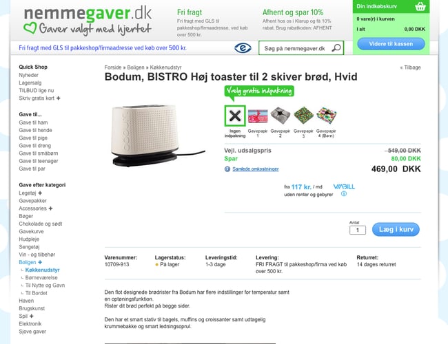 Etableret e-mærket gaveshop med vækstpotentiale – Nemmegaver.dk