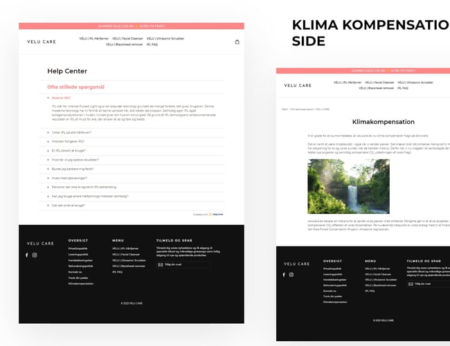 Køreklar og stilfuld beauty dropshipping webshop med branded produkt