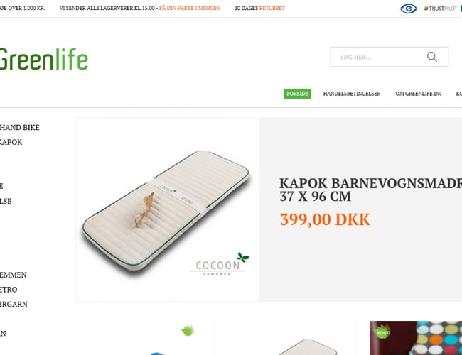Greenlife.dk en webshop med mange muligheder.