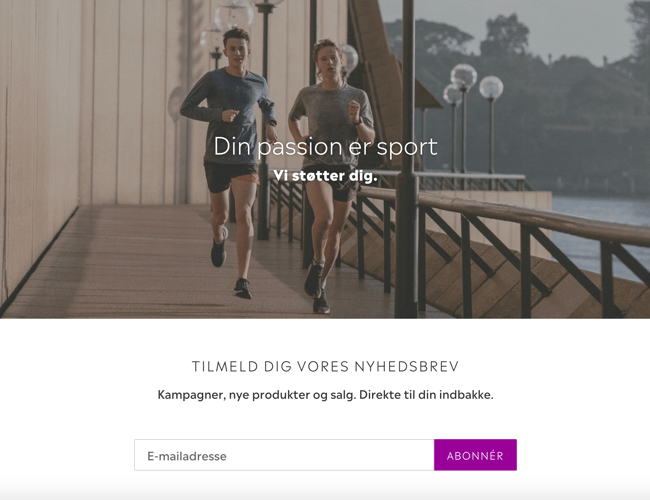 Nystartet dropshipping webshop med salg af fitnesstøj