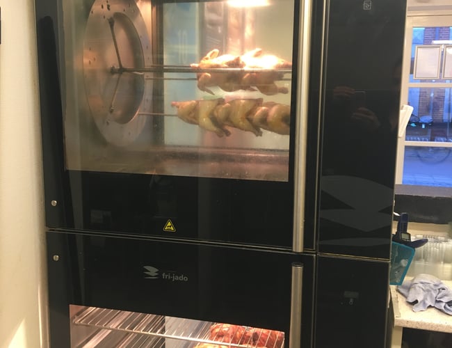 Take-away (sandwich, salat, spydkylling) i Ringkøbing gågade