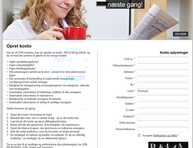 HR webportal  med stort potentiale