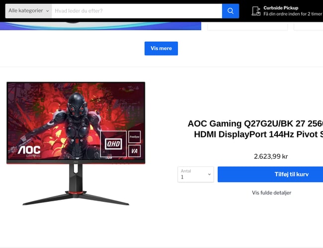 Webshop med pro- kvalitetsgamerudstyr til alle gamere