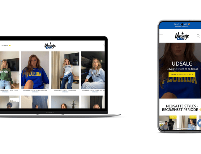 VintageCrew.dk og ValueVintage.dk sælges - kr. 1.160.000 omsætning 2021, omsætning opstartsår 2020 kr. 600.000