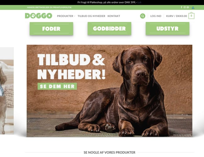 Doggo.dk - Webshop i vækst med salg af hunde udstyr og foder 