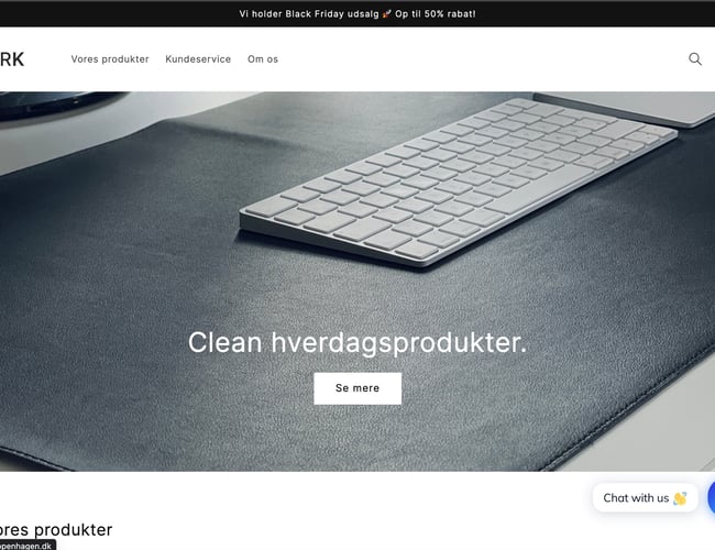 Webshop med eget brand - Egne designede produkter - Tasker/kontorartikler - Omsat i alt ca: 150.000 kr