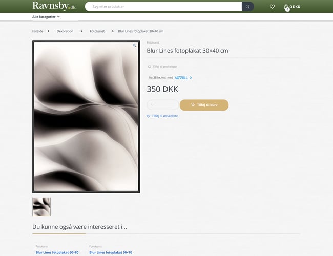 Ravnsby.dk - Dropshipping webshop med møbler og boligtilbehør